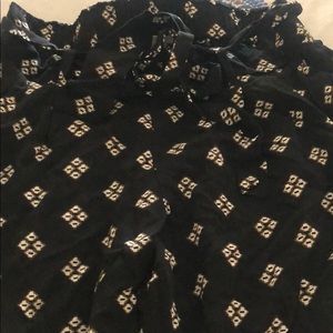 Black patterned pants